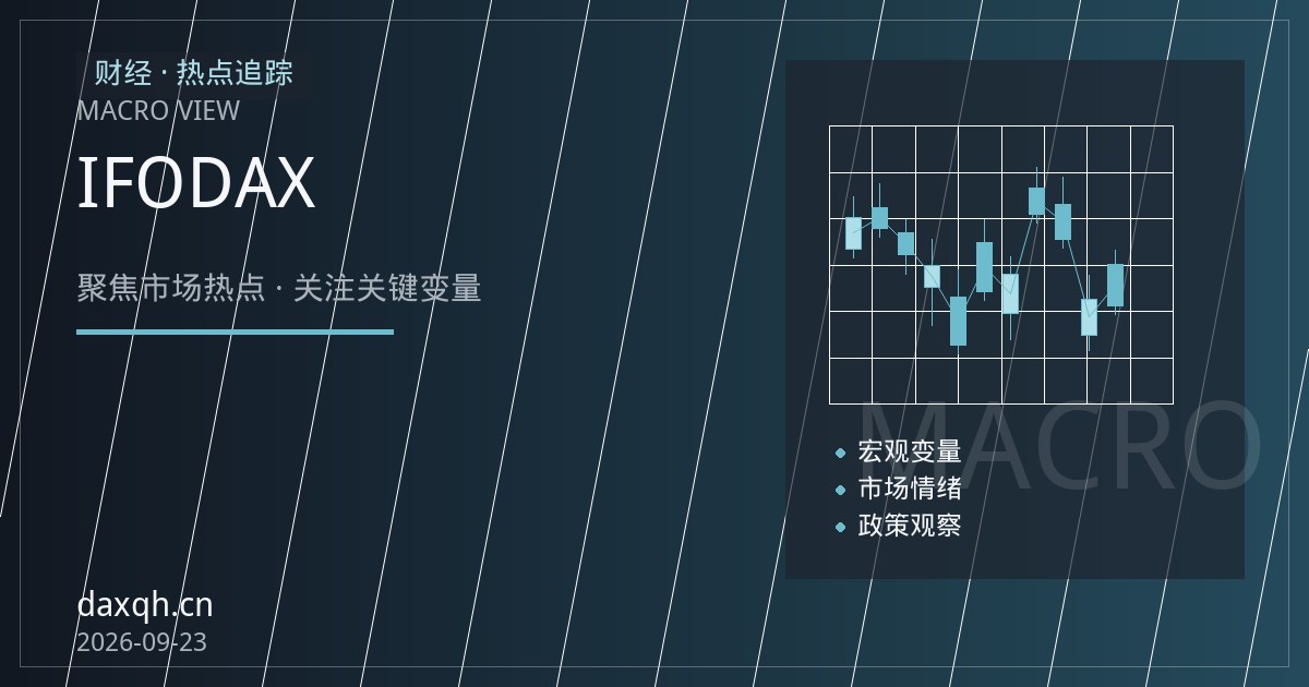 欧洲央行观望期遇上IFO数据：DAX期货仓位布局思路